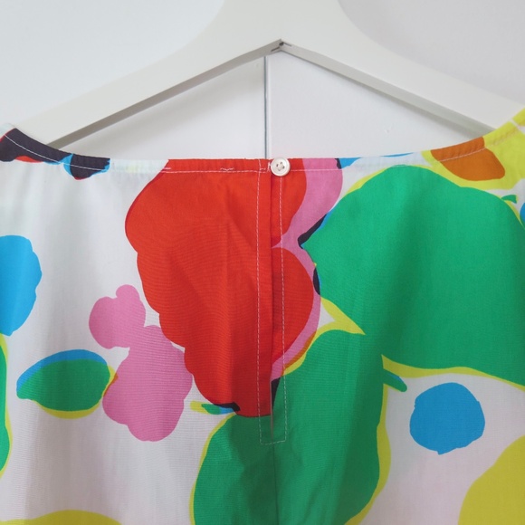 NWT J Crew Ratti Jardin Top Scoop Neck Bright Multicolor Floral - Picture 9 of 13